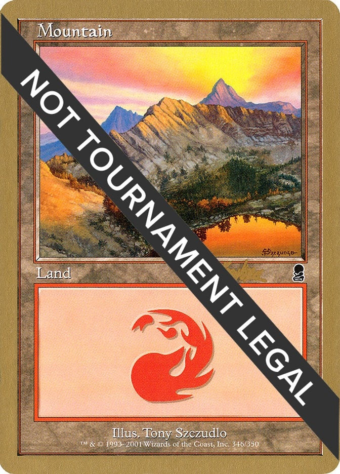 Image for Mountain (346) - 2002 Brian Kibler (ODY) (World Championship Decks) - Magic: The Gathering