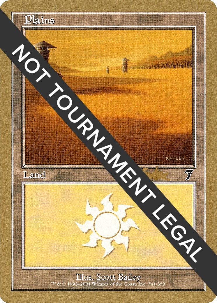 Image for Plains (341) - 2002 Brian Kibler (7ED) (World Championship Decks) - Magic: The Gathering