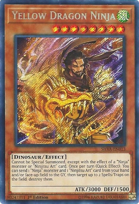 Image for Yellow Dragon Ninja (Shadows in Valhalla) (SHVA-EN013) - YuGiOh
