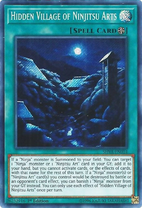Image for Hidden Village of Ninjitsu Arts (Shadows in Valhalla) (SHVA-EN014) - YuGiOh