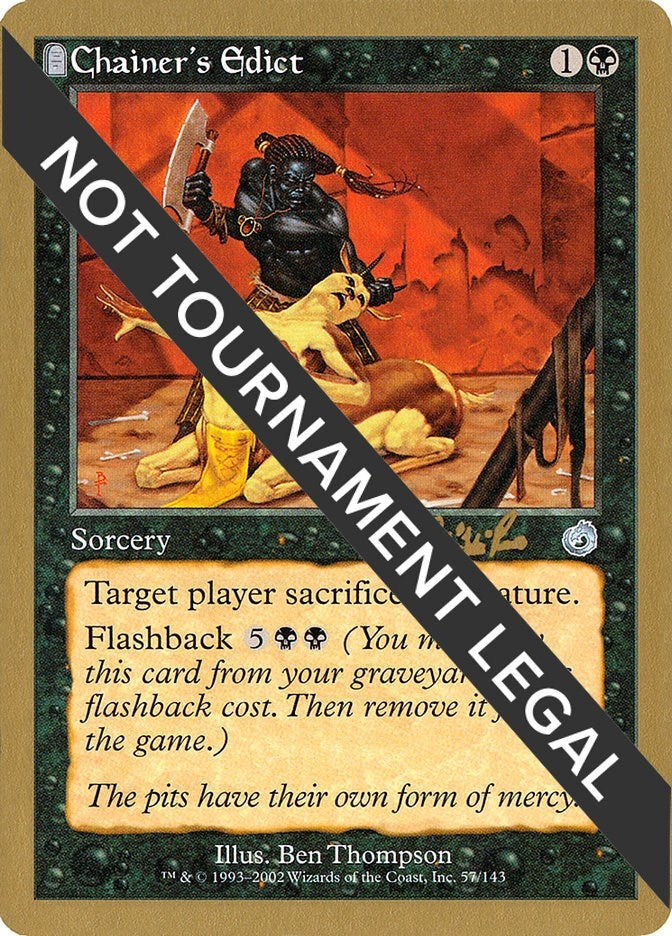 Image for Chainer's Edict - 2002 Carlos Romao (TOR) (World Championship Decks) - Magic: The Gathering