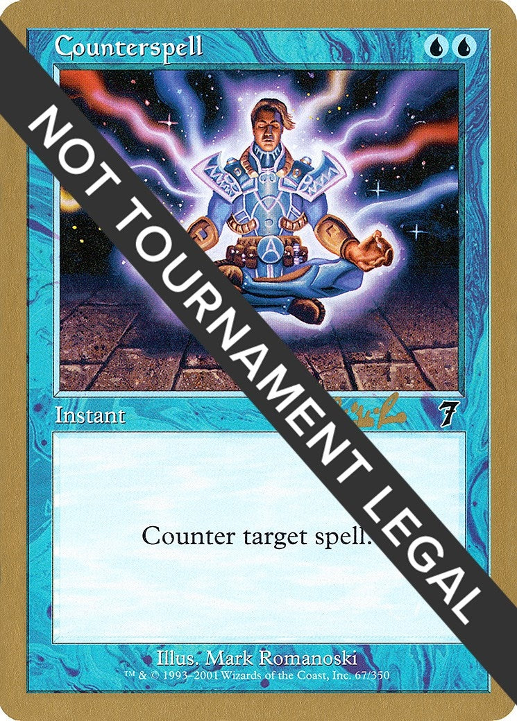 Image for Counterspell - 2002 Carlos Romao (7ED) (World Championship Decks) - Magic: The Gathering