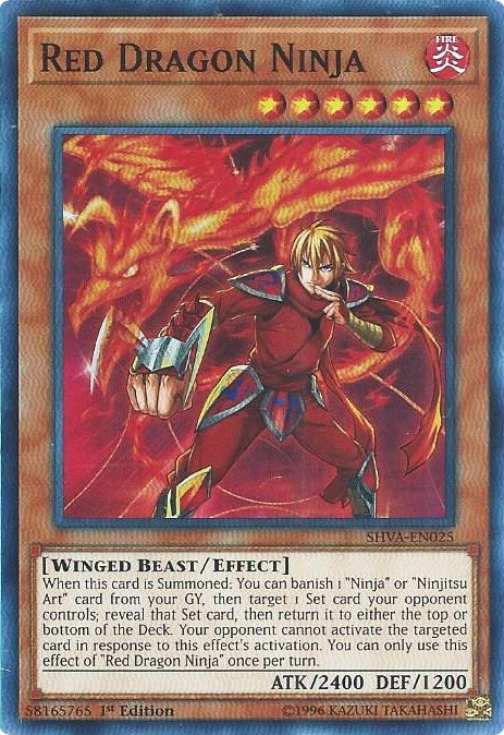 Image for Red Dragon Ninja (Shadows in Valhalla) (SHVA-EN025) - YuGiOh