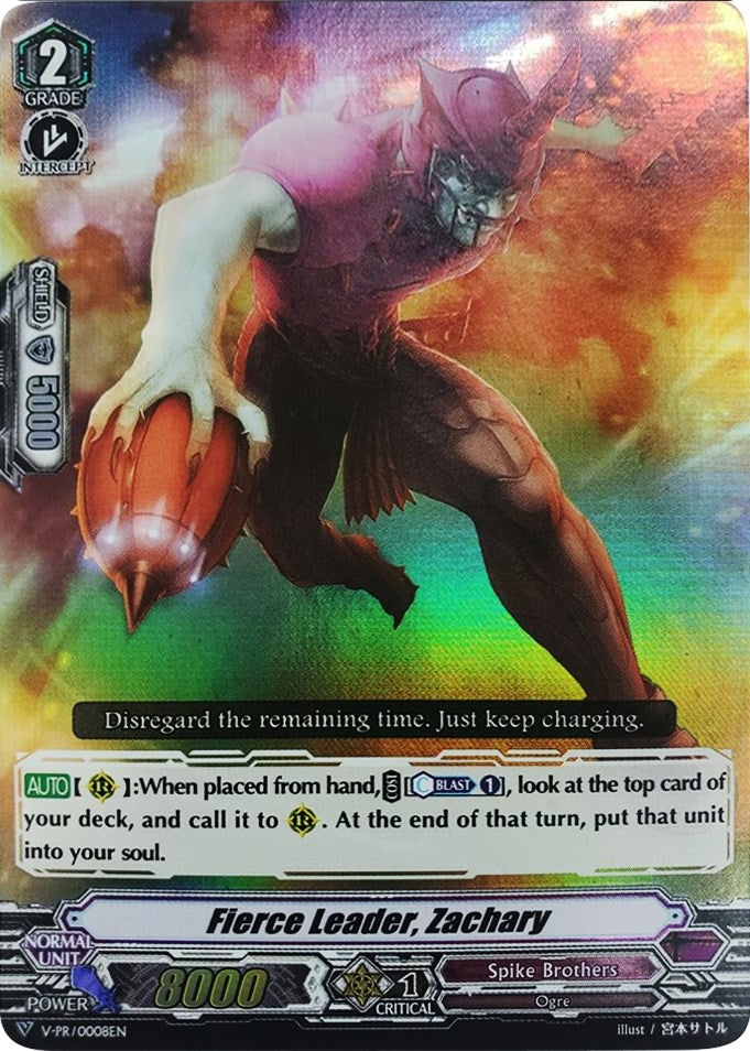 Image for Fierce Leader, Zachary (V Promo Cards) (V-PR/0008EN) - Cardfight Vanguard