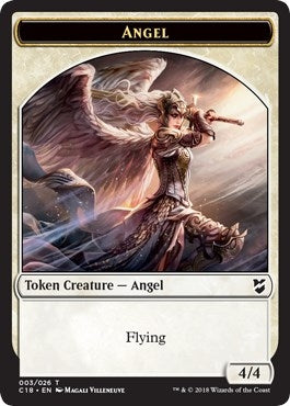 Image for Angel // Soldier Double-Sided Token (Commander 2018) (3 // 6) - Magic: The Gathering