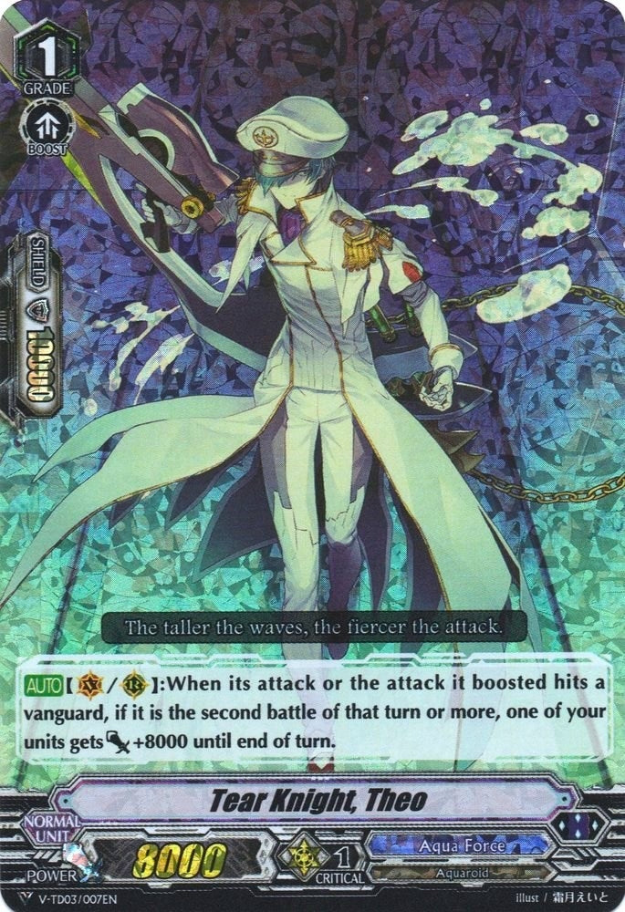 Image for Tear Knight, Theo (RRR Foil) (V-TD03: Leon Soryu) (V-TD03/007EN) - Cardfight Vanguard