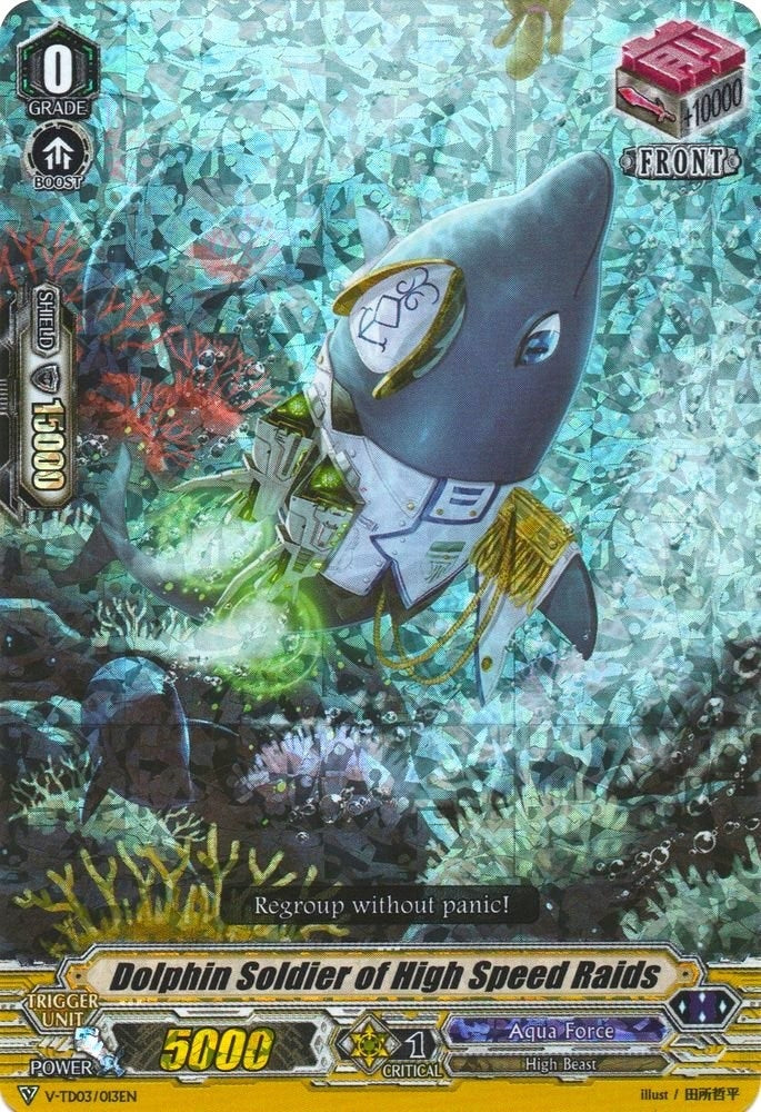 Image for Dolphin Soldier of High Speed Raids (RRR Foil) (V-TD03: Leon Soryu) (V-TD03/013EN) - Cardfight Vanguard