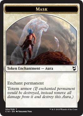 Image for Mask // Soldier Double-Sided Token (Commander 2018) (4 // 6) - Magic: The Gathering
