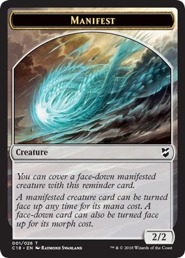 Image for Manifest // Zombie Double-Sided Token (Commander 2018) (1 // 9) - Magic: The Gathering