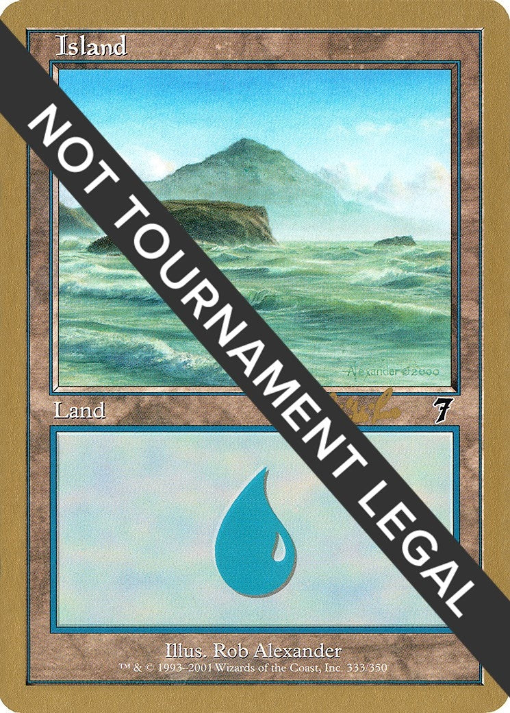 Image for Island (333) - 2002 Carlos Romao (7ED) (World Championship Decks) - Magic: The Gathering
