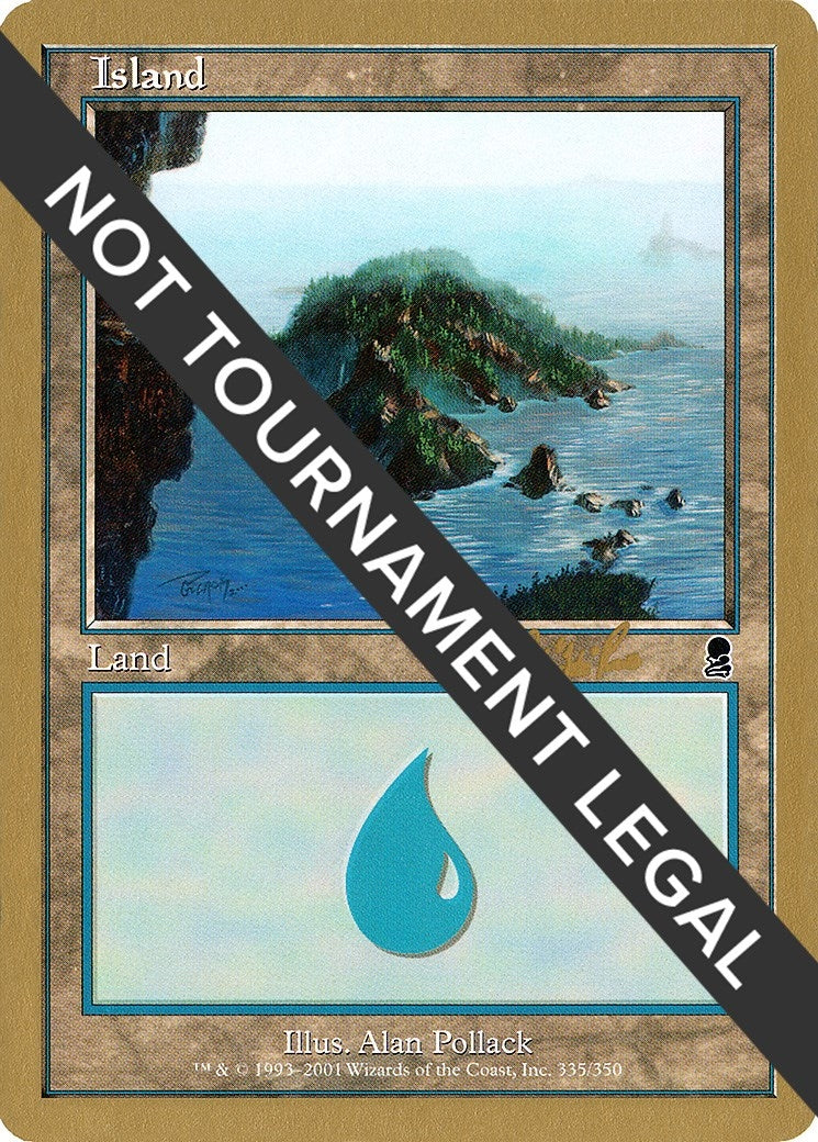 Image for Island (335) - 2002 Carlos Romao (ODY) (World Championship Decks) - Magic: The Gathering