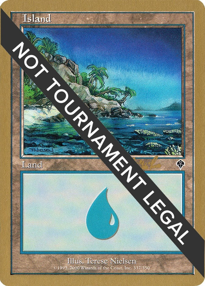 Image for Island (337) - 2002 Carlos Romao (INV) (World Championship Decks) - Magic: The Gathering