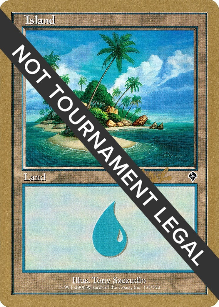 Image for Island (335) - 2002 Carlos Romao (INV) (World Championship Decks) - Magic: The Gathering