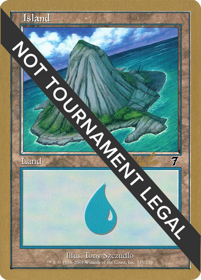 Image for Island (335) - 2002 Carlos Romao (7ED) (World Championship Decks) - Magic: The Gathering