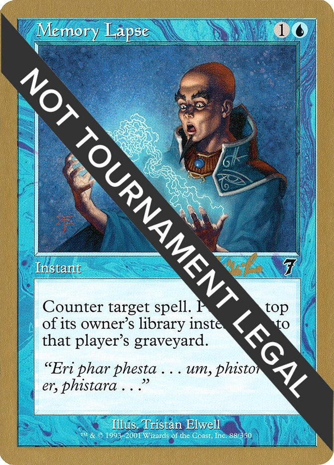 Image for Memory Lapse - 2002 Carlos Romao (7ED) (World Championship Decks) - Magic: The Gathering