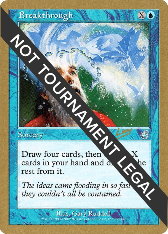 Image for Breakthrough - 2002 Raphael Levy (TOR) (World Championship Decks) - Magic: The Gathering