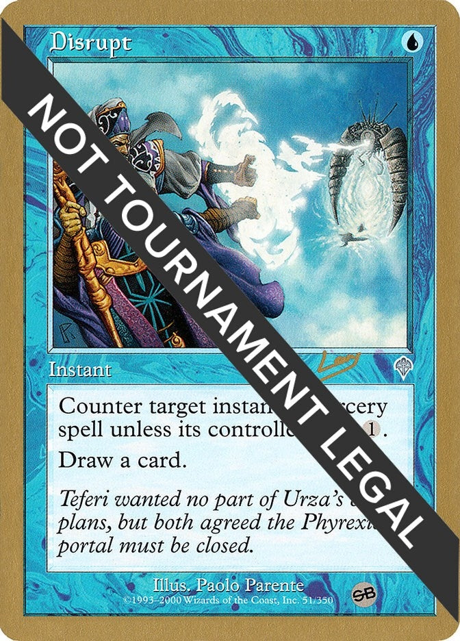 Image for Disrupt - 2002 Raphael Levy (INV) (SB) (World Championship Decks) - Magic: The Gathering