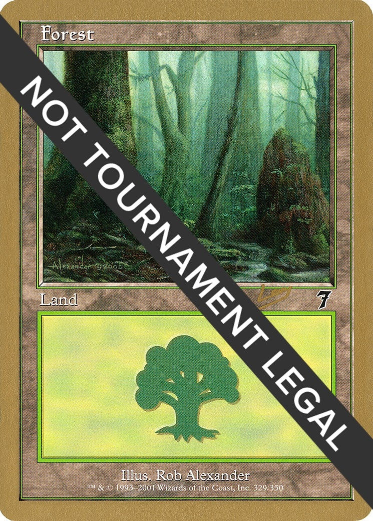 Image for Forest (329) - 2002 Raphael Levy (7ED) (World Championship Decks) - Magic: The Gathering