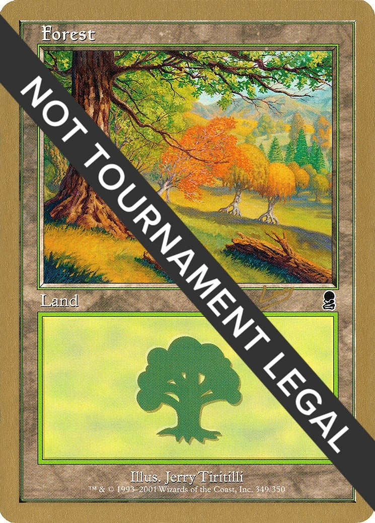 Image for Forest (349) - 2002 Raphael Levy (ODY) (World Championship Decks) - Magic: The Gathering