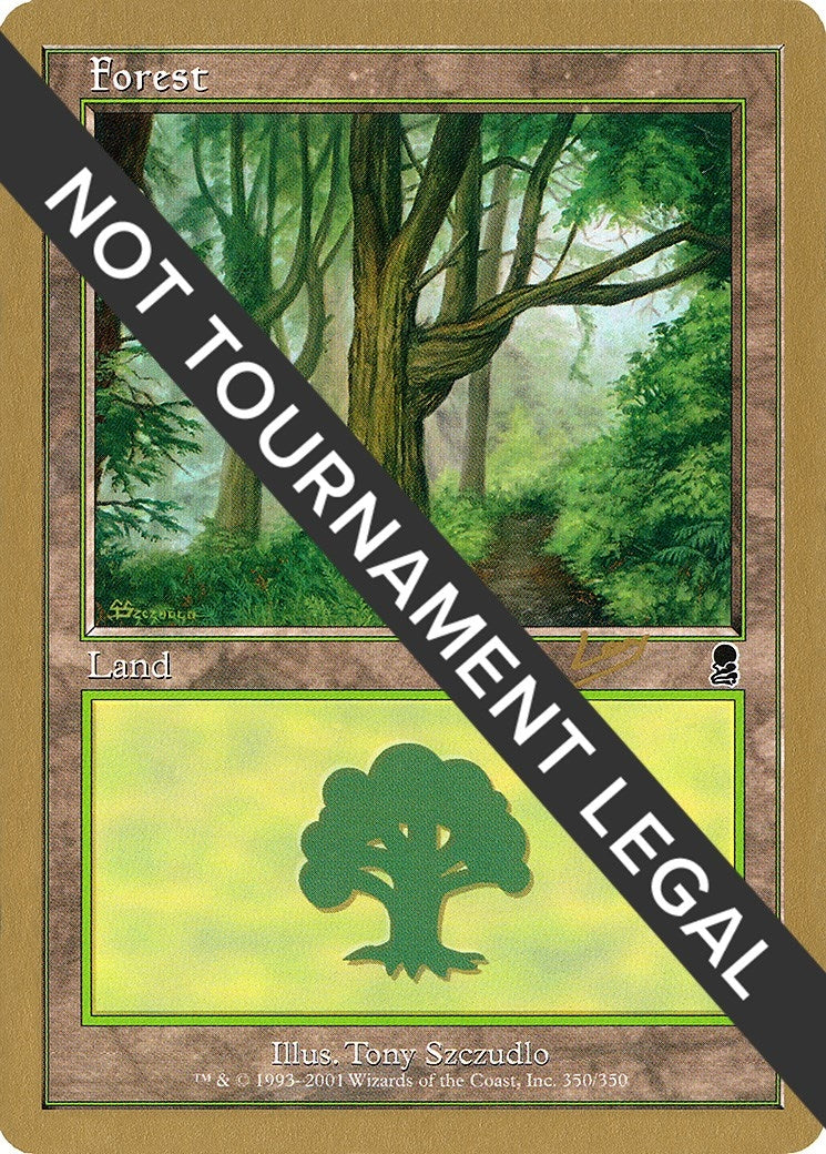 Image for Forest (350) - 2002 Raphael Levy (ODY) (World Championship Decks) - Magic: The Gathering