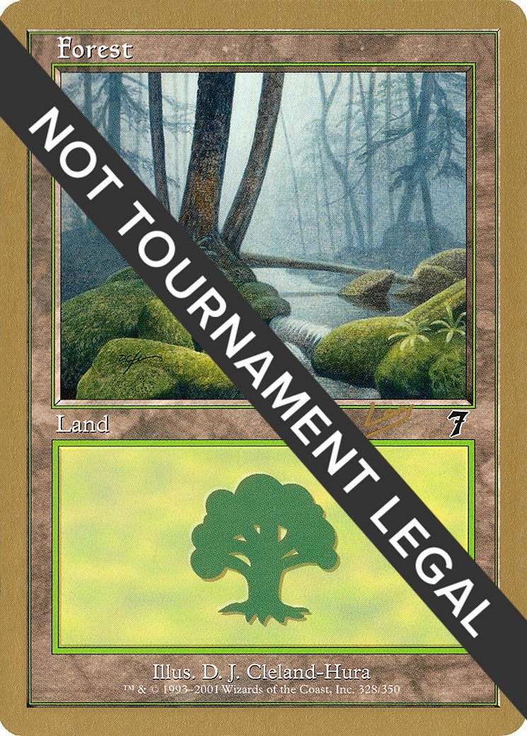 Image for Forest (328) - 2002 Raphael Levy (7ED) (World Championship Decks) - Magic: The Gathering