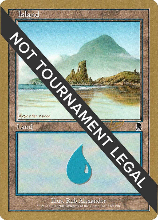 Image for Island (338) - 2002 Raphael Levy (ODY) (World Championship Decks) - Magic: The Gathering