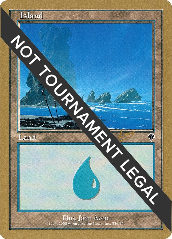 Image for Island (336) - 2002 Raphael Levy (INV) (World Championship Decks) - Magic: The Gathering