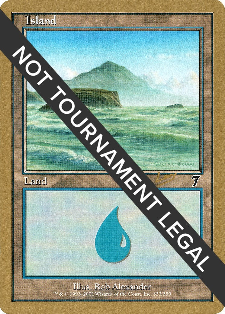 Image for Island (333) - 2002 Raphael Levy (7ED) (World Championship Decks) - Magic: The Gathering
