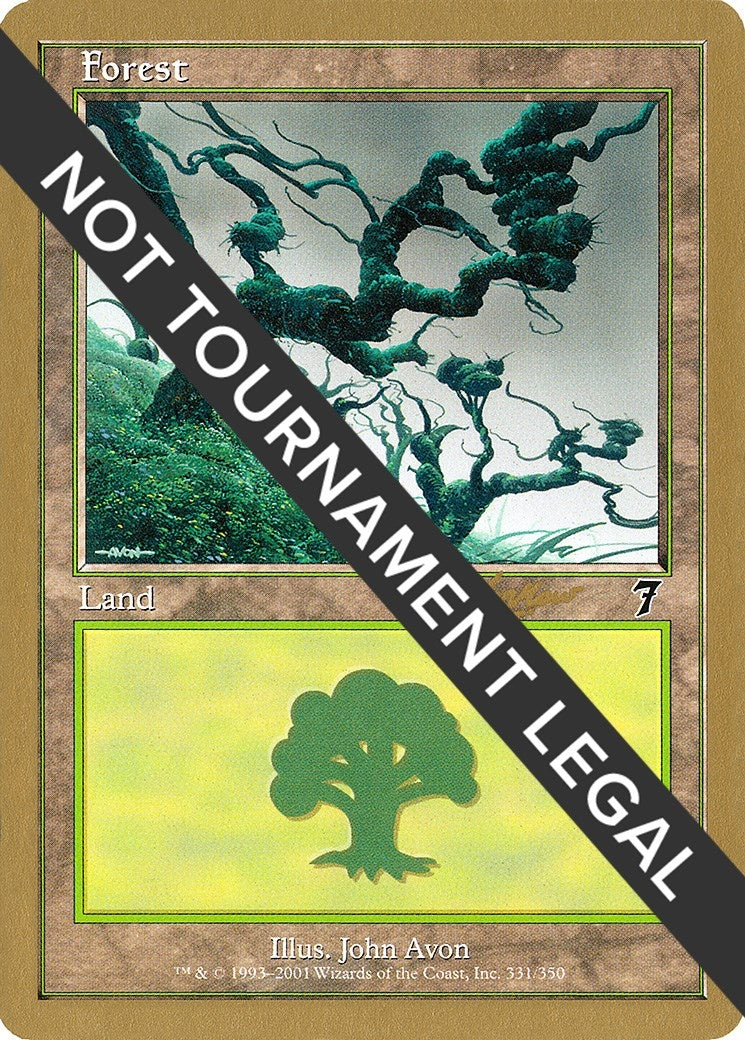 Image for Forest (331) - 2002 Sim Han How (7ED) (World Championship Decks) - Magic: The Gathering