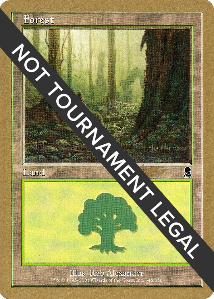 Image for Forest (348) - 2002 Sim Han How (ODY) (World Championship Decks) - Magic: The Gathering
