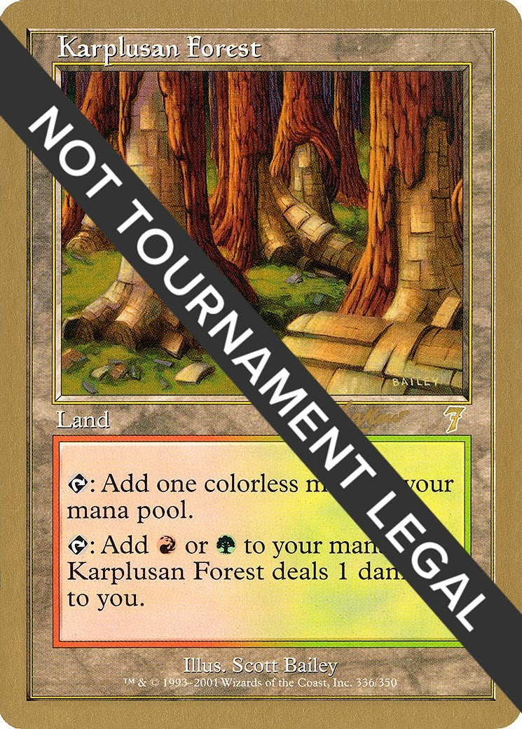 Image for Karplusan Forest - 2002 Sim Han How (7ED) (World Championship Decks) - Magic: The Gathering