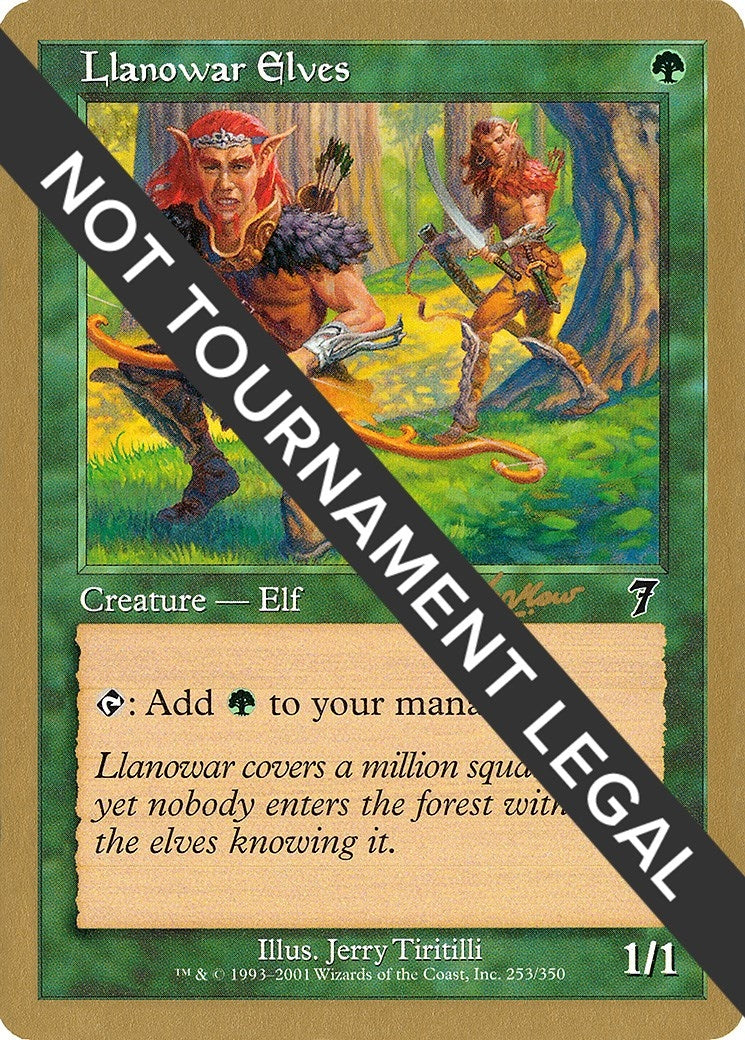 Image for Llanowar Elves - 2002 Sim Han How (7ED) (World Championship Decks) - Magic: The Gathering