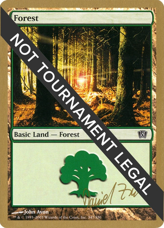 Image for Forest (347) - 2003 Daniel Zink (8ED) (World Championship Decks) - Magic: The Gathering