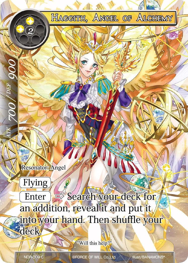 Image for Haggith, Angel of Alchemy (Full Art) (New Dawn Rises) (NDR-009) - Force of Will