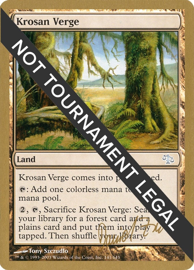 Image for Krosan Verge - 2003 Daniel Zink (JUD) (World Championship Decks) - Magic: The Gathering
