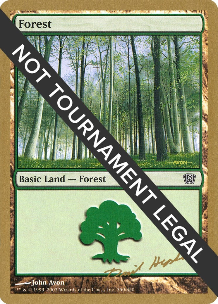Image for Forest (350) - 2003 Dave Humpherys (8ED) (World Championship Decks) - Magic: The Gathering