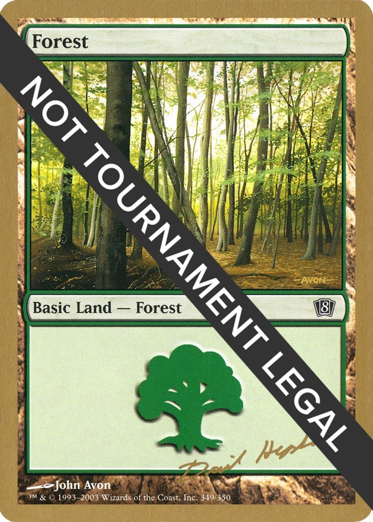 Image for Forest (349) - 2003 Dave Humpherys (8ED) (World Championship Decks) - Magic: The Gathering