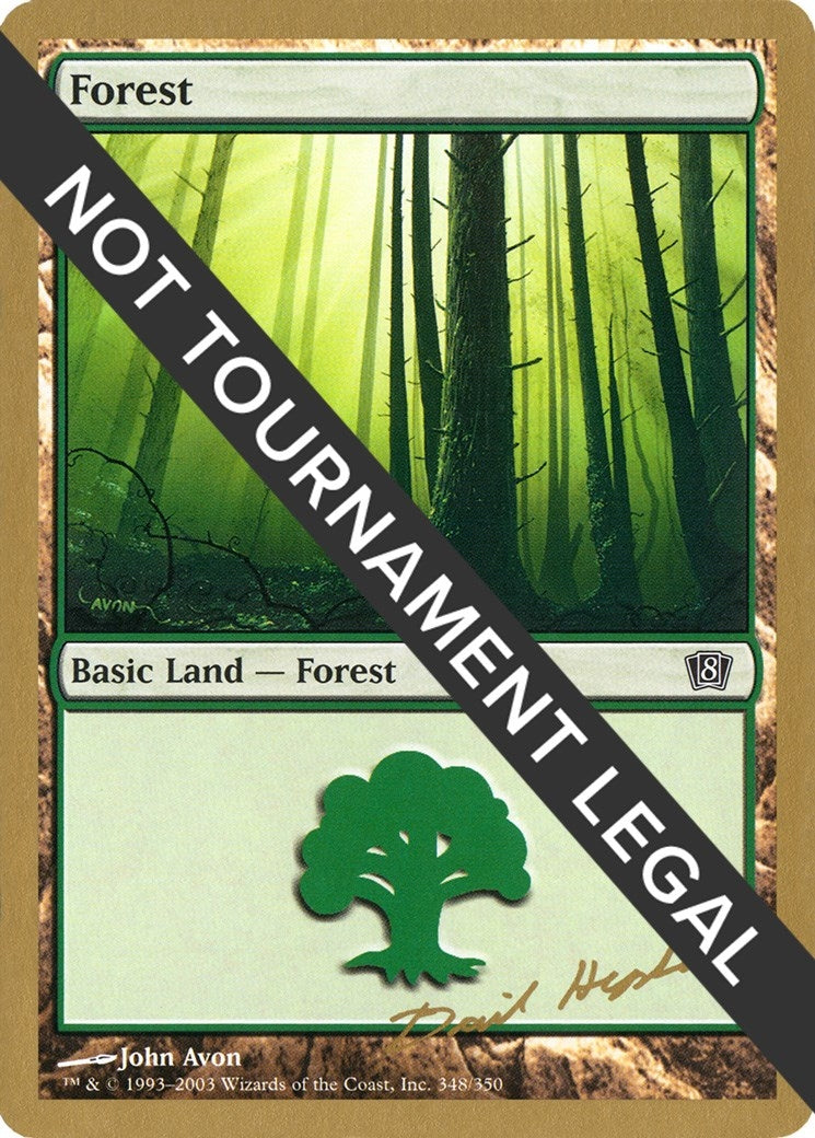 Image for Forest (348) - 2003 Dave Humpherys (8ED) (World Championship Decks) - Magic: The Gathering