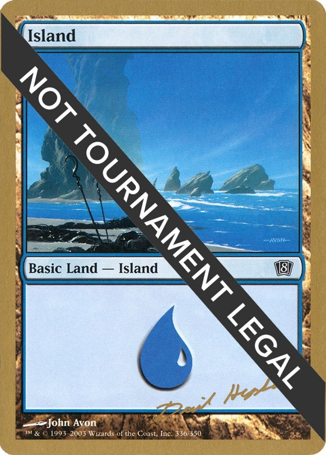 Image for Island (336) - 2003 Dave Humpherys (8ED) (World Championship Decks) - Magic: The Gathering