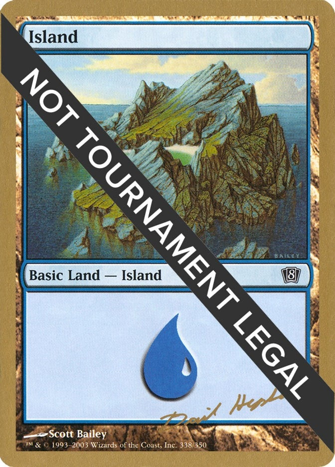 Image for Island (338) - 2003 Dave Humpherys (8ED) (World Championship Decks) - Magic: The Gathering