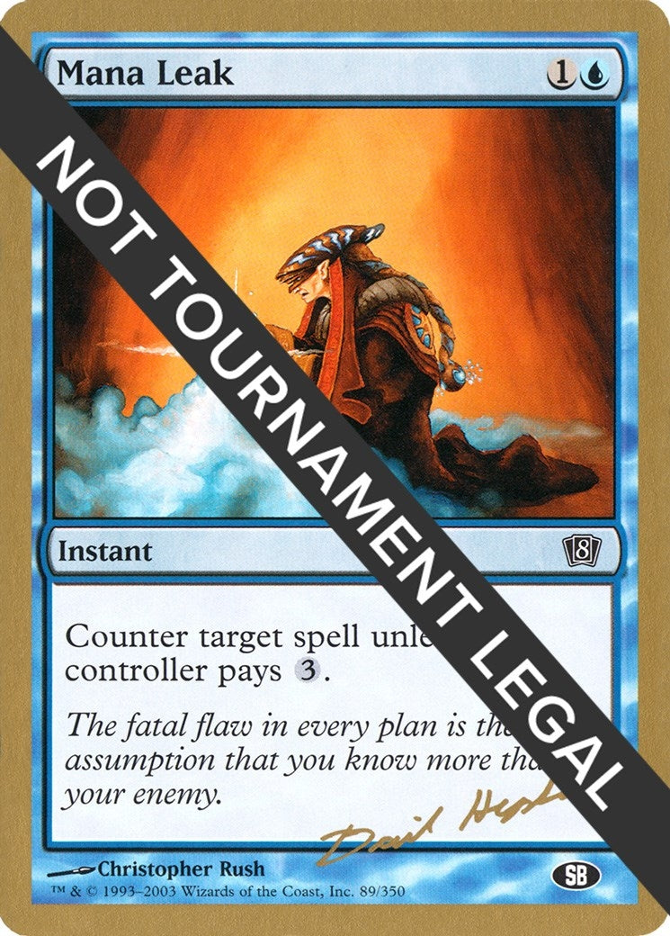 Image for Mana Leak - 2003 Dave Humpherys (8ED) (SB) (World Championship Decks) - Magic: The Gathering