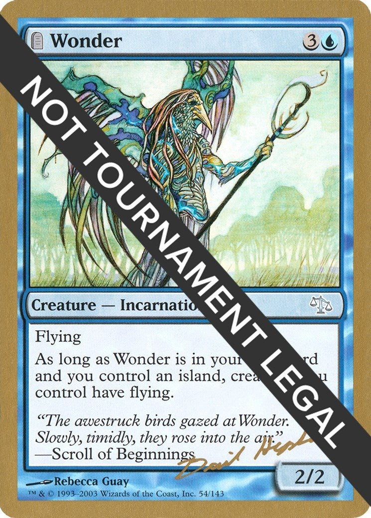 Image for Wonder - 2003 Dave Humpherys (JUD) (World Championship Decks) - Magic: The Gathering