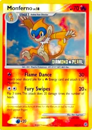 Image for Monferno - 56/130 [Diamond & Pearl] (Burger King Promos) (056/130) - Pokemon