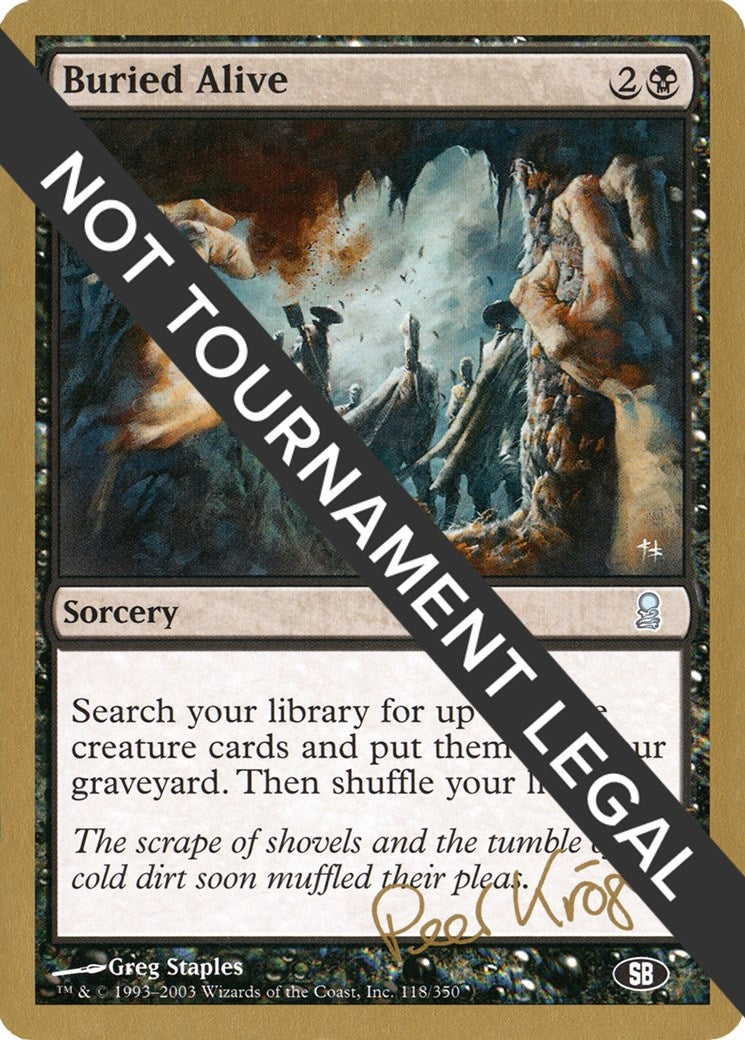 Image for Buried Alive - 2003 Peer Kroger (ODY) (SB) (World Championship Decks) - Magic: The Gathering