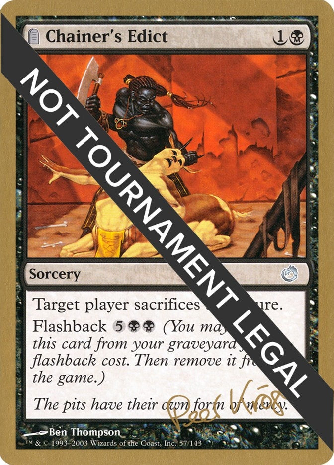 Image for Chainer's Edict - 2003 Peer Kroger (TOR) (World Championship Decks) - Magic: The Gathering