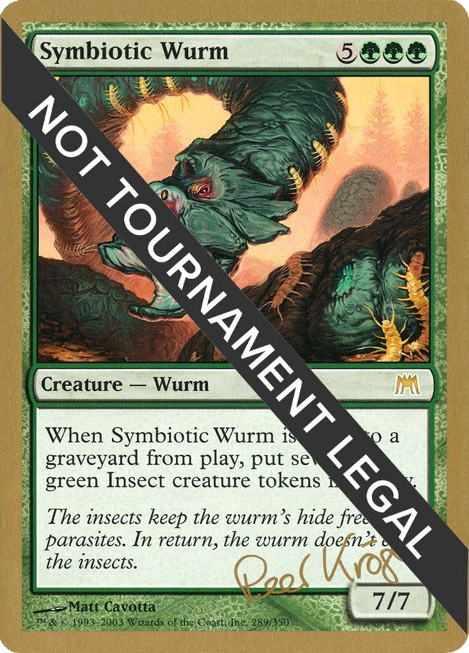 Image for Symbiotic Wurm - 2003 Peer Kroger (ONS) (World Championship Decks) - Magic: The Gathering