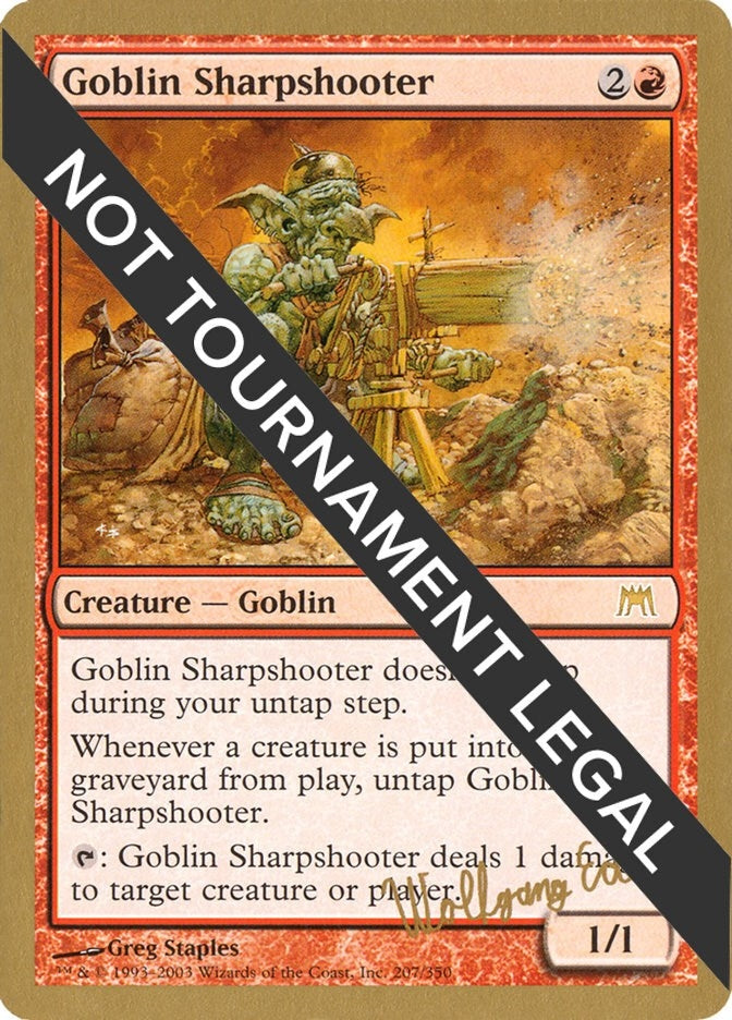 Image for Goblin Sharpshooter - 2003 Wolfgang Eder (ONS) (World Championship Decks) - Magic: The Gathering