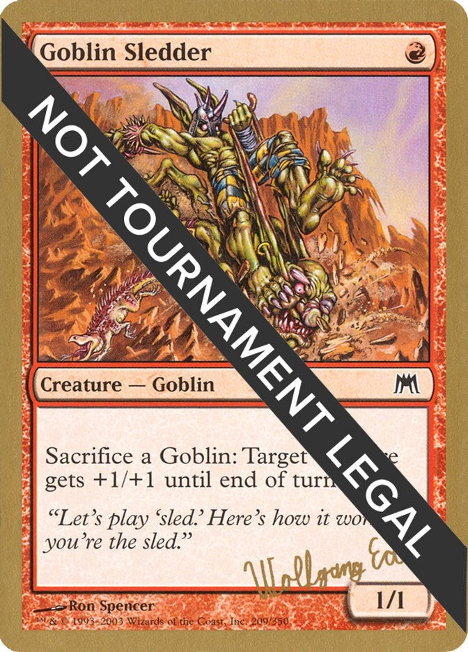 Image for Goblin Sledder - 2003 Wolfgang Eder (ONS) (World Championship Decks) - Magic: The Gathering