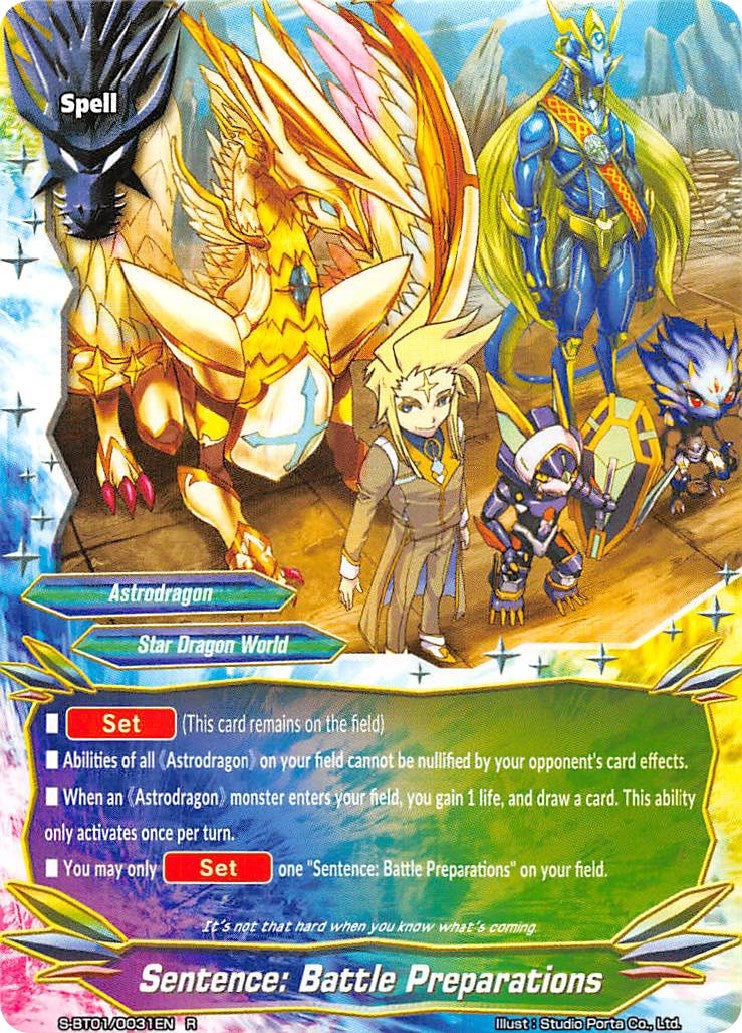 Image for Sentence: Battle Preparations (Gargantua Awakened) (S-BT01/0031EN) - Future Card BuddyFight