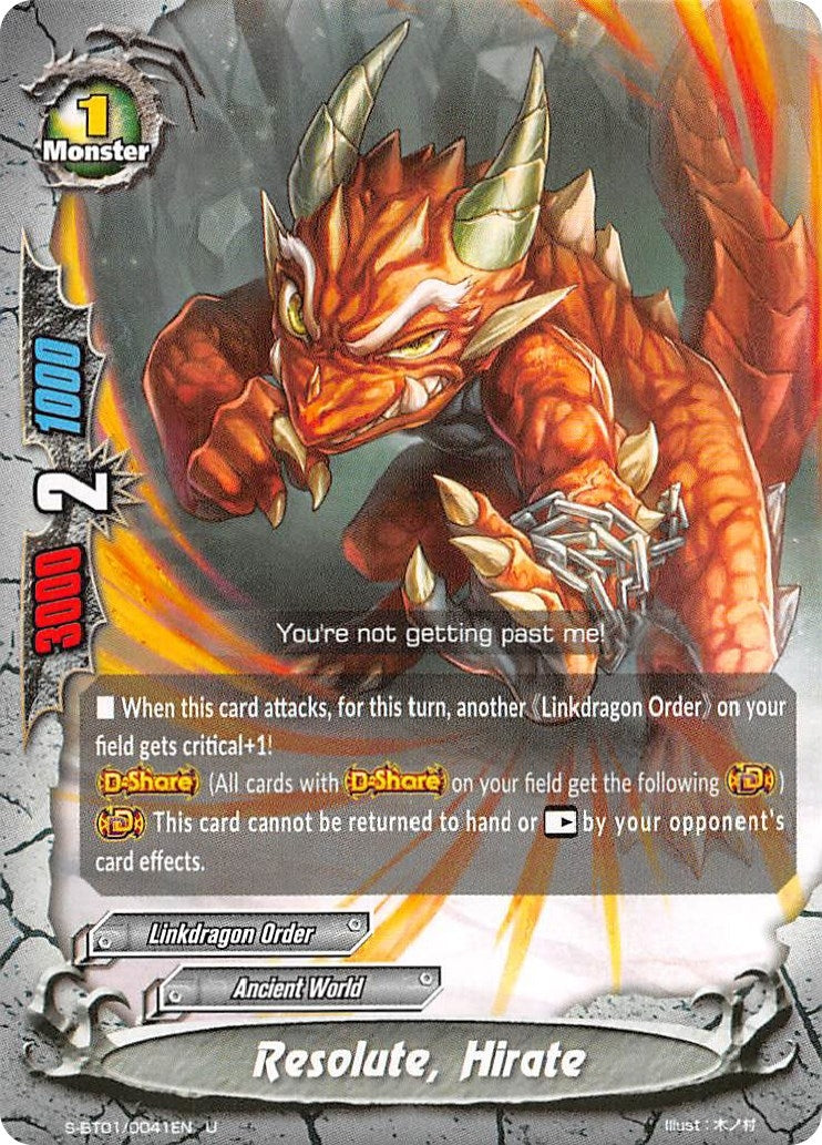 Image for Resolute, Hirate (Gargantua Awakened) (S-BT01/0041EN) - Future Card BuddyFight